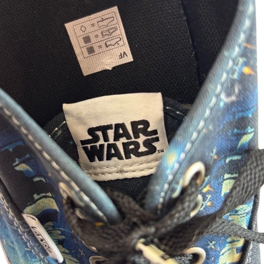 Vans Star Wars A New Hope Movie Sneakers M‎ 9 W 10.5 Jedi Saber Darth Vader Leia